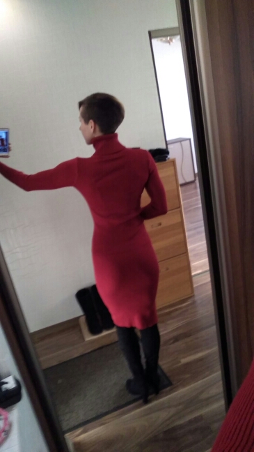 TANGNEST Fashion 2016 Women Autumn Winter Sweater Dresses Slim Turtleneck Sexy Bodycon Solid Color Robe LongKnitted Dress WZQ128