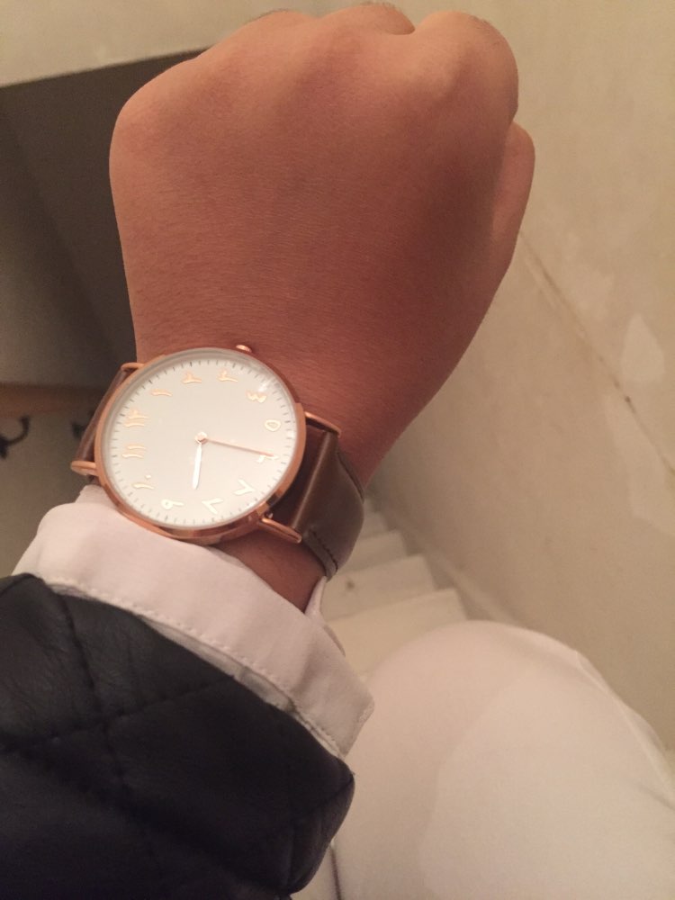 urdu numerals watches leather montre femme France Free Shipping watch montre homme