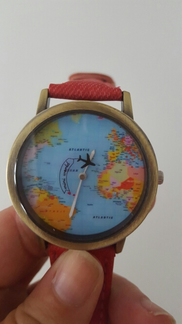 Fashion Global Travel By Plane Map Men Women Watches Casual Denim Quartz Watch Casual Sports Watches for Men relogio feminino