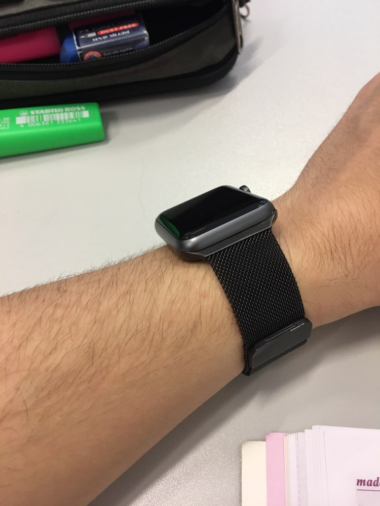 Silver Milanese Loop Band & Link Bracelet Stainless Steel Strap for Apple Watch 42mm 38mm Watchband