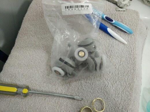New 8pcs Single Shower Door Enclosures Rollers Runners Wheels Pulleys 25mm Dia