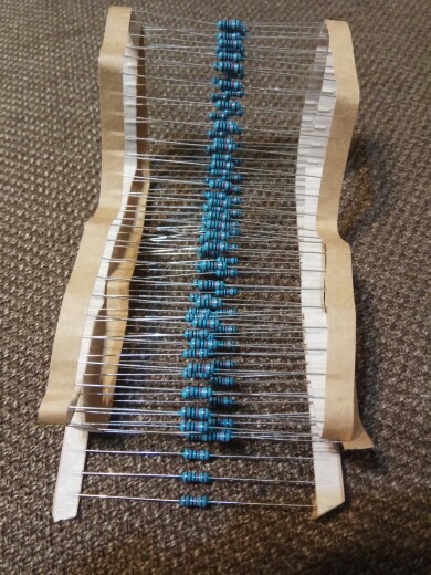 1LOT=100PCS Metal Film Axial Resistors 10Kohm 1002 1% 1/4W 10000ohm 0.25W Wattage1/4W electronic components china