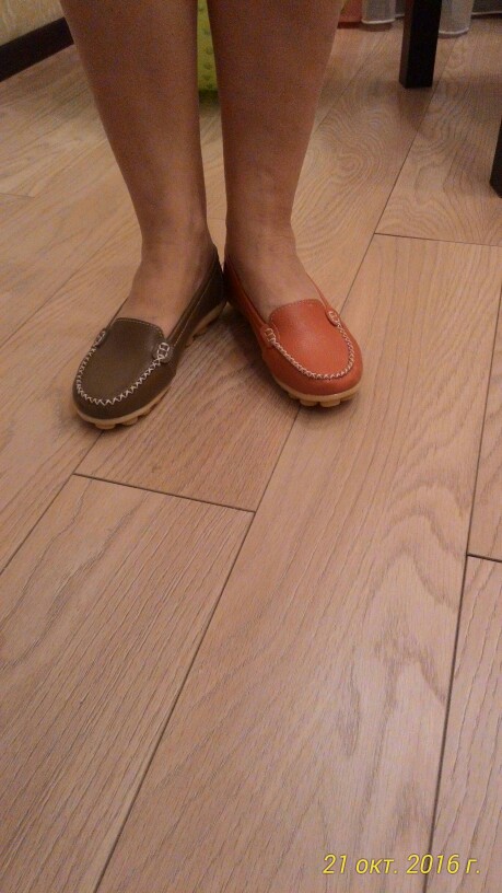 2016 Shoes Woman Genuine Leather Women Shoes Flats 5 Colors Buckle Loafers Slip On Women Casual Shoes Moccasins Plus Size #D01