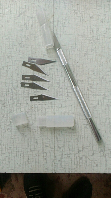 Non-Slip Metal Scalpel Knife Tools Kit Cutter Engraving Craft knives + 5pcs Blades Mobile Phone PCB DIY Repair Hand Tools
