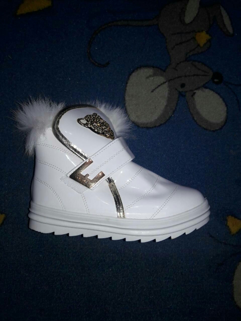 2016 New Children Boots Fashion Fur Baby Girls Snow Boots Waterproof leather Booties Female Child Winter Warm Shoes For Kids
