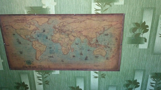 Large retro World Map Kraft Paper Paint vintage Wall Sticker Poster Living Room Art Crafts Maps bar cafe Pub wallpaper 100x50cm