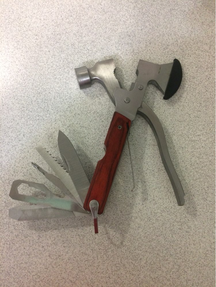 Profession Hand Tools Multifunction Tool Hammer Axe Knife Opener Screwdriver Plier for Outdoor Camping BS