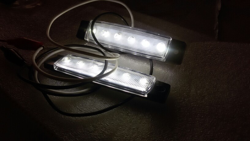2016 New 1pc 28cm 5colors 12-24V 6 LED Car Bus Truck Trailer Lorry Side Marker Lights Indicator Light Side lamp Hot selling~