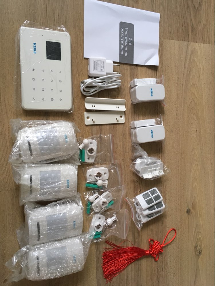 Kerui G18 GSM Alarm System TFT Android IOS APP Touch keypad  Android ISO App Smart Home Burglar Alarm  System DIY Motion Sensor