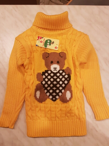 Hot Sale Baby Girls Boys jumper Autumn Winter Cartoon Sweaters Kids Knitted Pullovers Turtleneck Warm Outerwear Boys Sweater