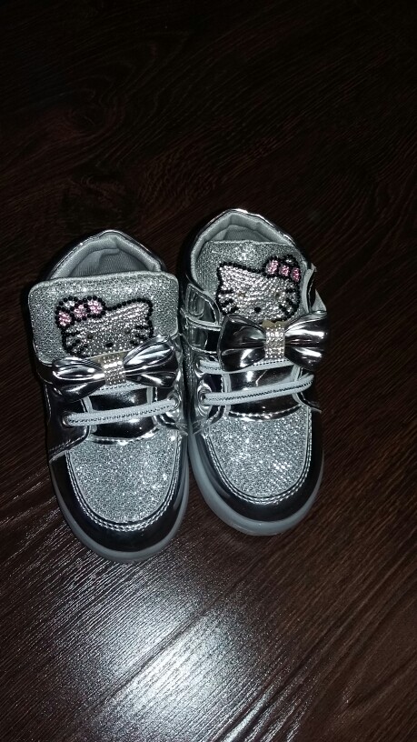 Girls shoes baby Fashion Hook Loop led shoes kids light up glowing sneakers little Girls princess children shoes with light