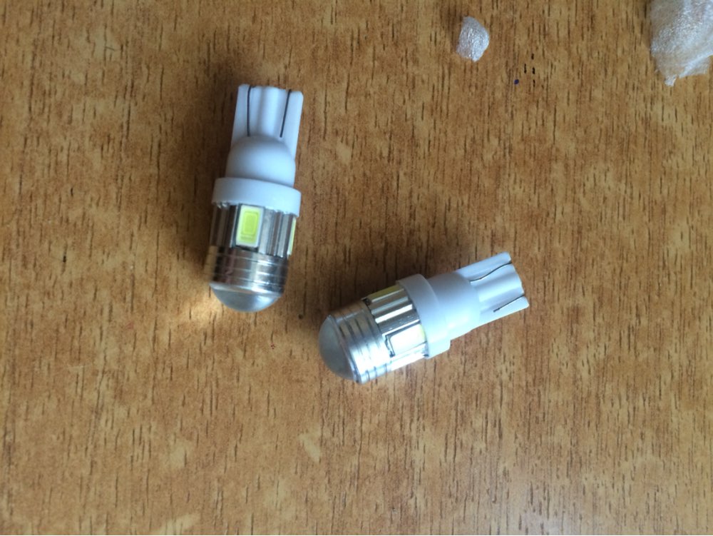 2017 General Car LED modulation 12v 1.5W Car T10 5630 10 SMD aluminum silver Shell lens meter light License Plate Light