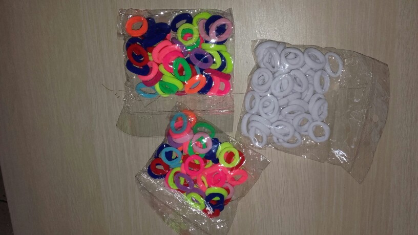 2015 New 50 pcs/lot Rubberbands Hot Candy Cute 15 Colours 2.5CM Child Kids Girls Hair Holders Elastics Tie Gum Hair Accessories