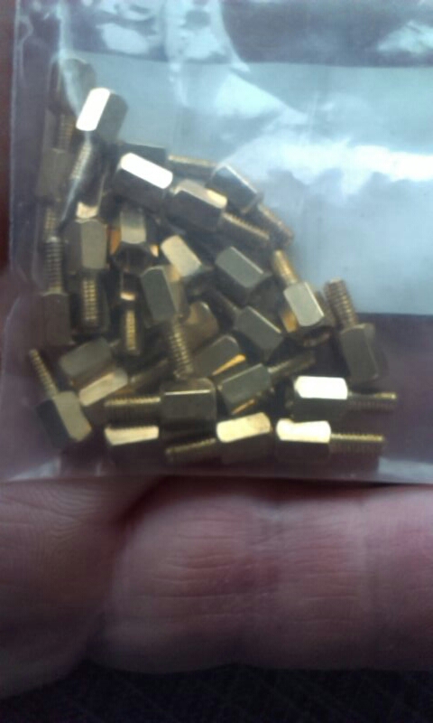 30Pcs M2.5/M3/M4+6mm Hex Nut Spacing Screw Brass Threaded Pillar PCB Standoff Spacer HW040