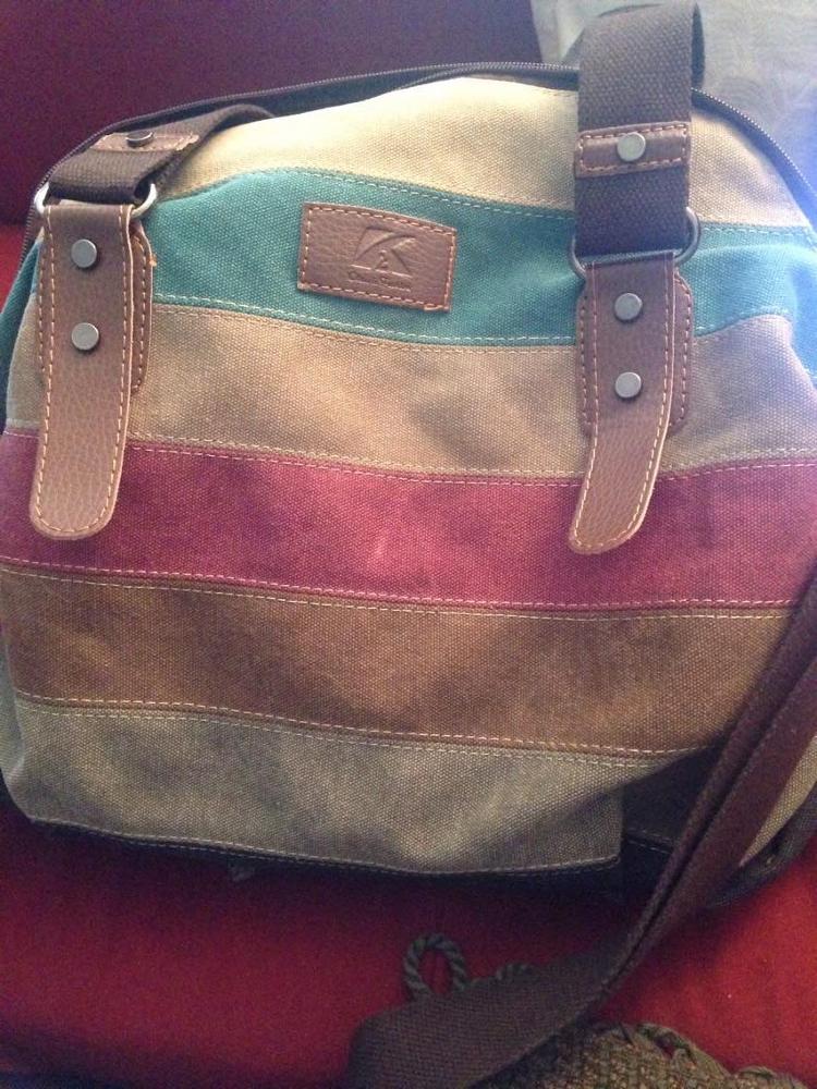 Canvas Bag Tote Striped Women Handbags Patchwork Women Shoulder Bag New Fashion Sac a Main Femme De Marque Casual Bolsos Mujer
