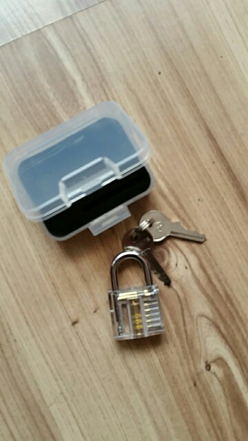 NED Beautiful Design Modern Style Transparent Visible Pick Cutaway Mini Practice View Padlock Lock Training Skill For Locksmith