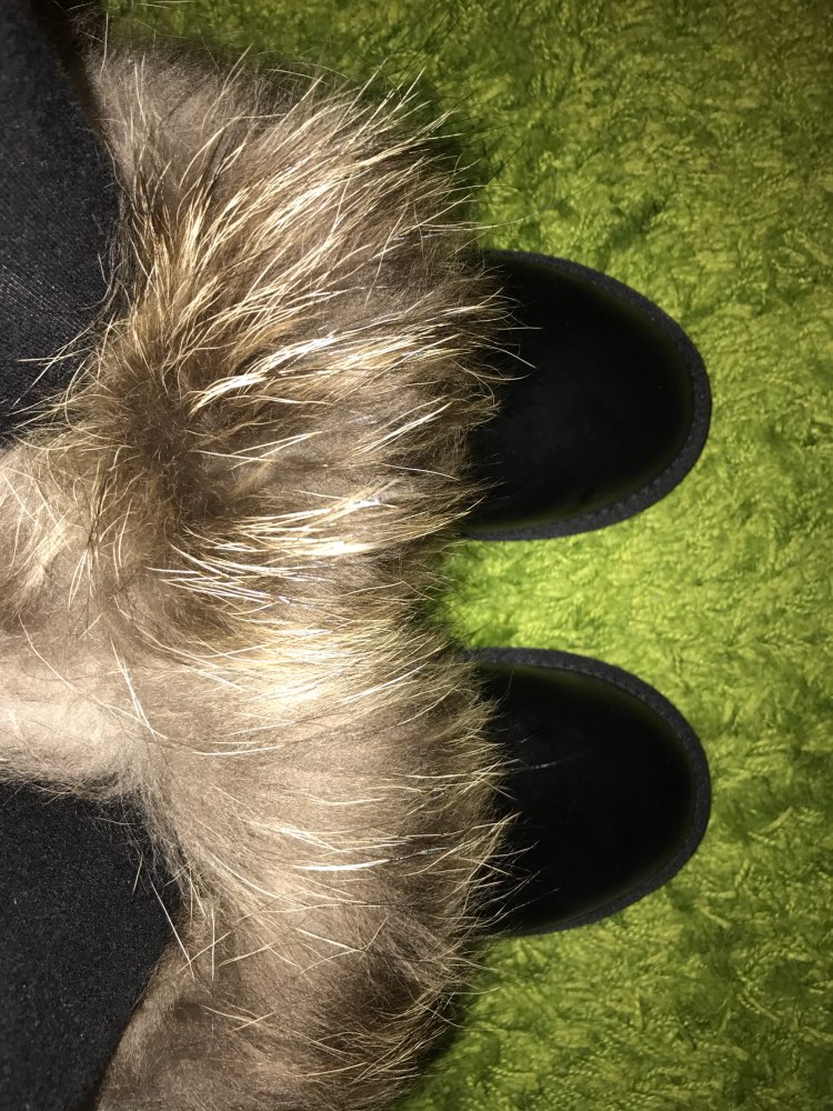 Winter Natural Real Big Fox Fur Gneuine Leather Recoon Fur Snow Boots Women Low Short Tube Ankle Boots Female Sapphire Fur Boots