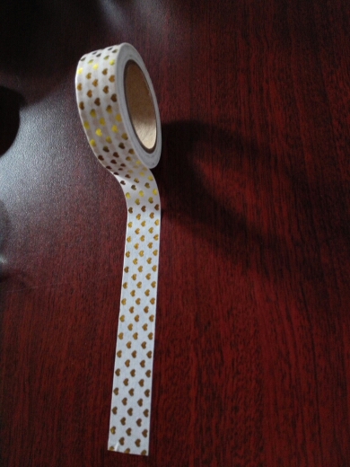 Golden Heart Foil Washi Tape Scrapbooking Tools Cute Decorative  Adhesiva Decorativa Japanese Stationery Washi Tapes Mask