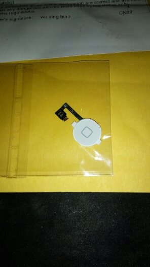 Brand New Home Button Key Cap With Home Flex Cable For iPhone 4 4G 4S Black White original quality