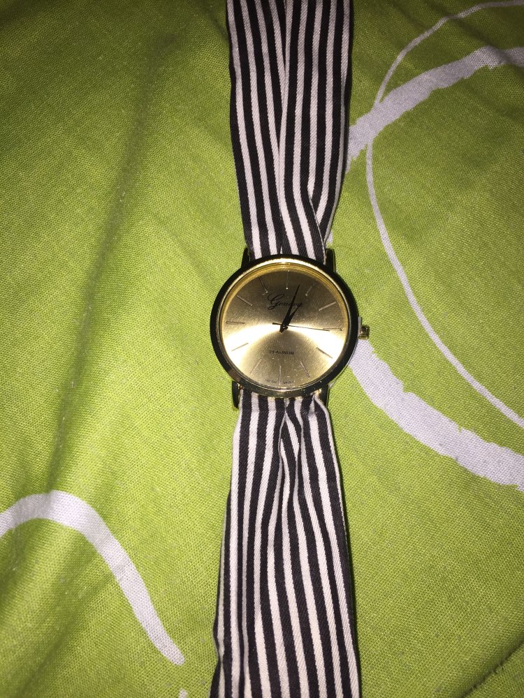 New Arrive Girls Ladies Women's Watches Fashion Casual Stripe Fabric  Bracelet Watch 3 Colors Sweet  Women Dress Wristwatch
