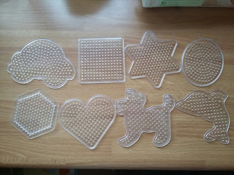 Cheapest Clear 9 Pattern Template Fuse Hama Beads DIY Hand Making Toy Pegboard Children Kid Education Puzzle New Year Gift Craft