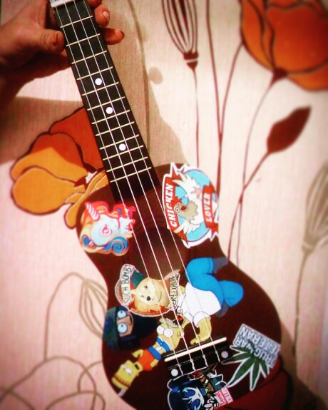 Mini Vintage 21" Acoustic Soprano Hawaii Rosewood guitar 4 Strings Ukulele Cuatro Musical Instrument Coffee for Student