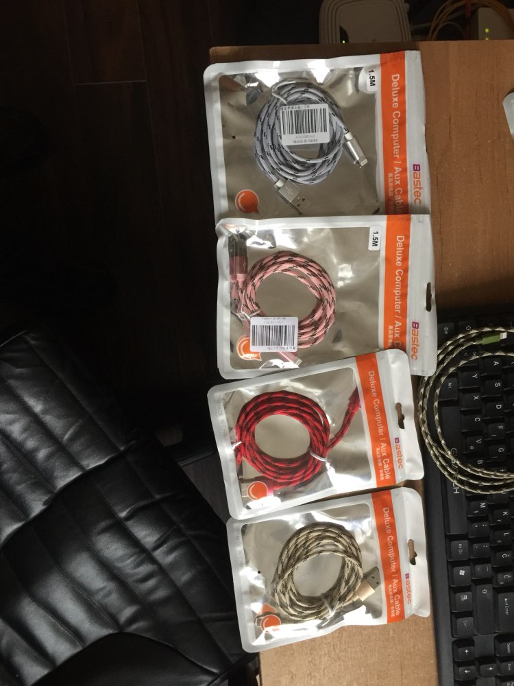 Bastec Newest 8 pin Metal Braided Wire Sync Data Charger USB Cable For iPhone 6 7 6s  plus 5 5s iPad  Air 2 Mobile Phone Cables