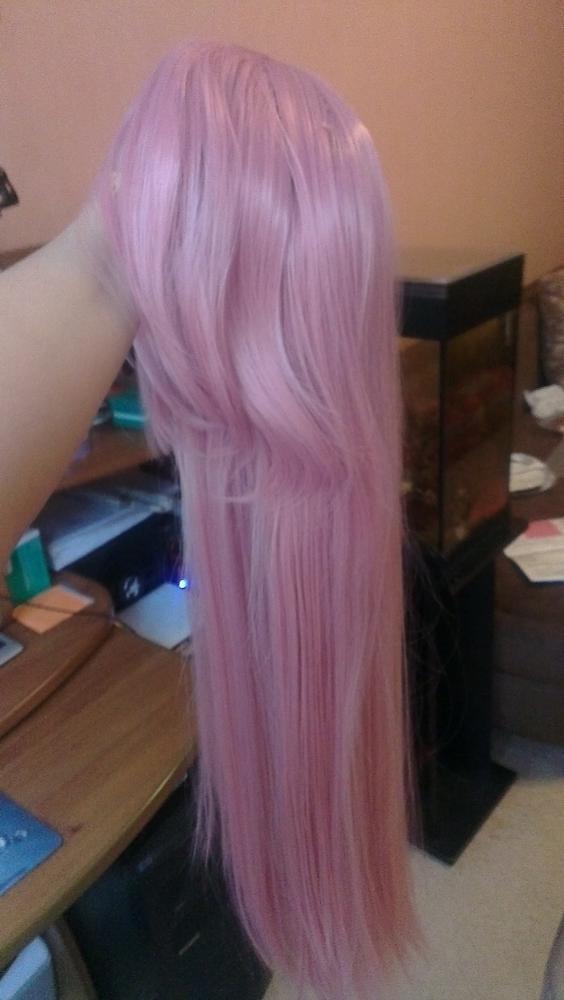 24 Colors Women Heat Resistant Pink Black Blue Red Yellow White Blonde Purple Straight Cosplay Wigs 80cm