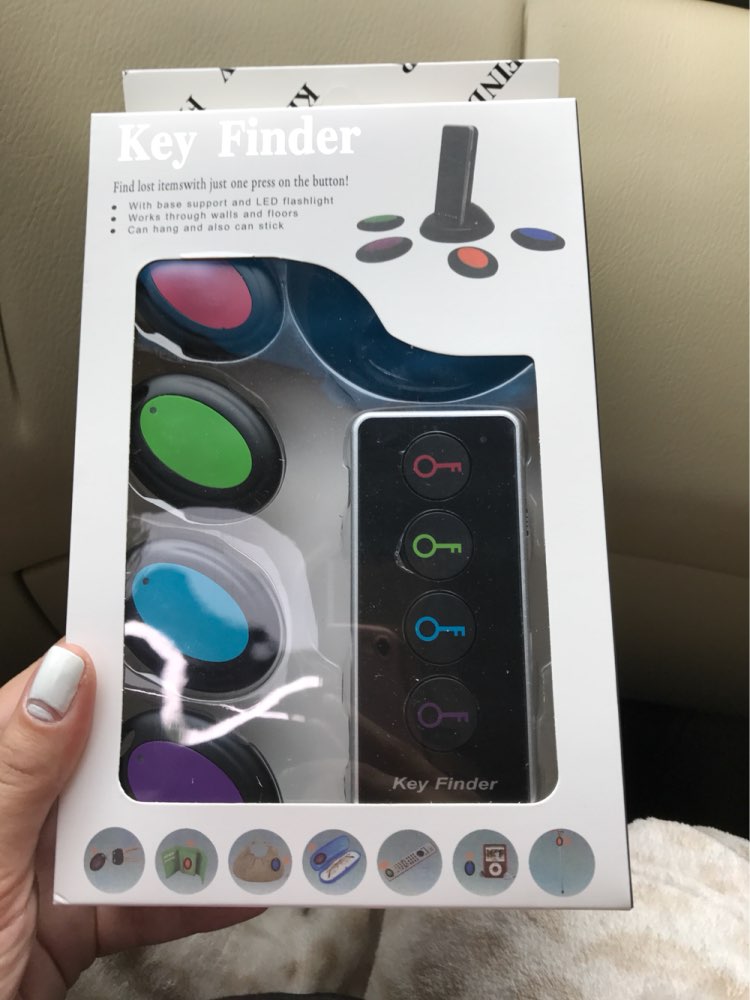 2017 Newest Remote Wireless LED Key Wallet Finder Receiver Lost Thing Alarm Locator WholesaleTech 