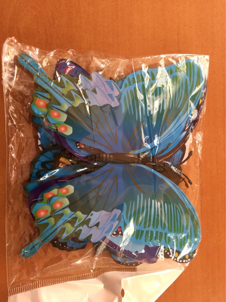 Butterfly Wall Stickers Double Layer 3D Butterflies colorful bedroom living room Home Fridage Decor 12pcs/lot 4 color DA