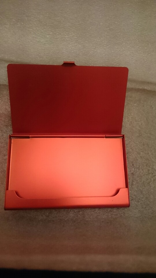 Excellent Quality Business ID Credit Card Holder Wallet Pocket Case Creative Aluminum Metal Shiny Side Scan Cover Christmas Gift