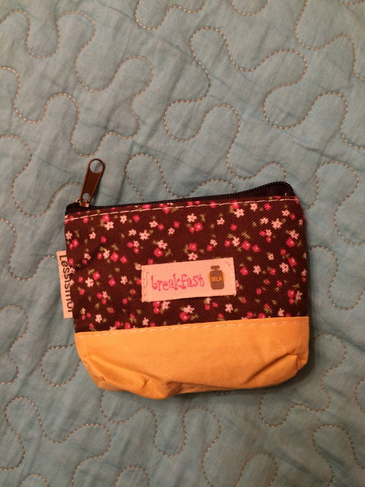 Ladies Cheapest Canvas Cute Flowers Small Change Coin Purse Little Key Car Pouch Money Bag,Girl's Mini Short Coin Wallet