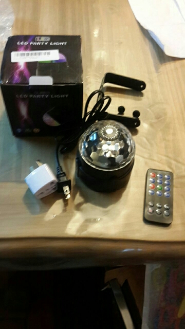 Newest 3W 3 LED Mini Fashion Rotating Disco KTV Bar Party Stage LED RGB Crystal Ball laser Light With Remote Control