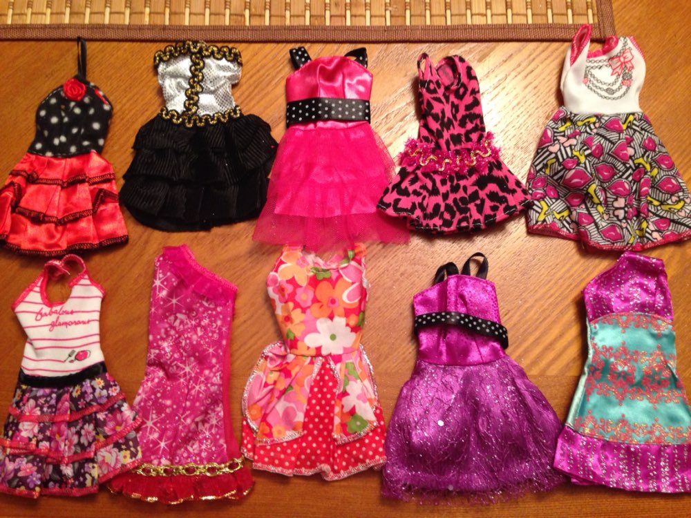 2016 New Beautiful Handmade Party Clothes Fashion Dress for Noble Barbie Doll , free shipping Mixed style 10 things bb81 oem