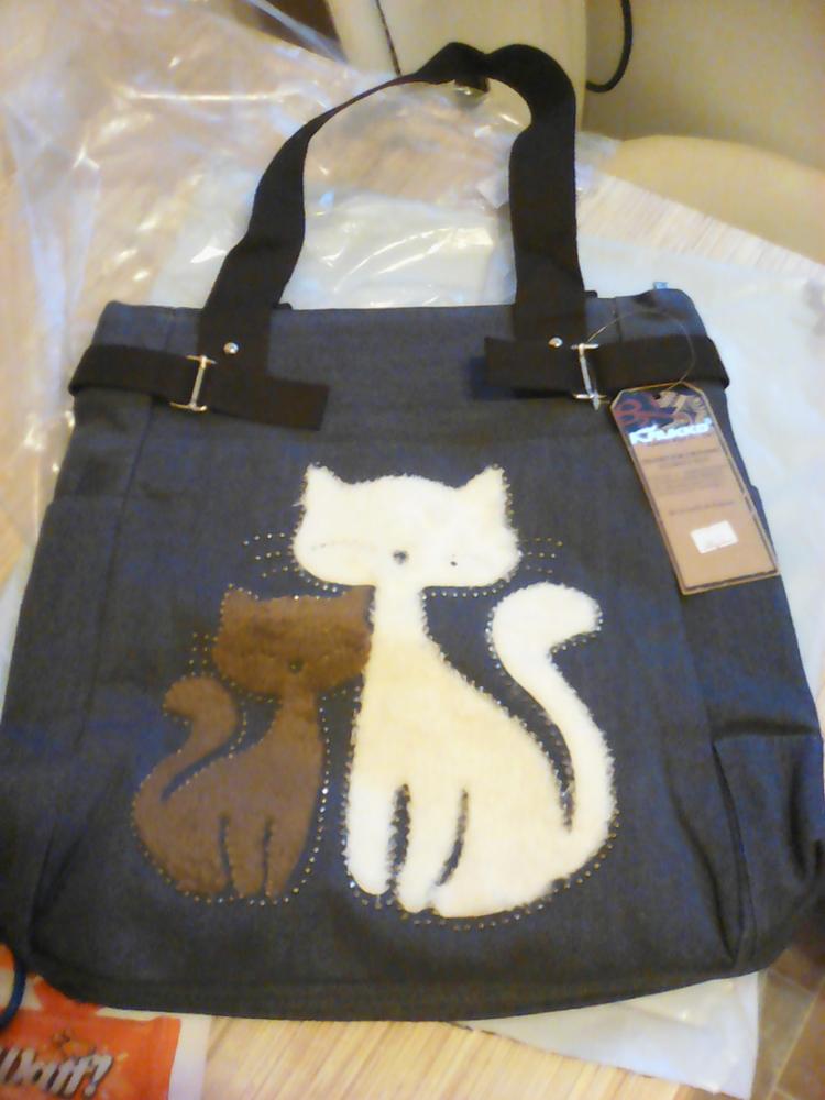 Fashion Women Canvas Bag Casual Large Tote Bag Cartoon Cat Appliques Brand Designer Ladies Handbag Sac a main Bolsos Mujer Bolsa