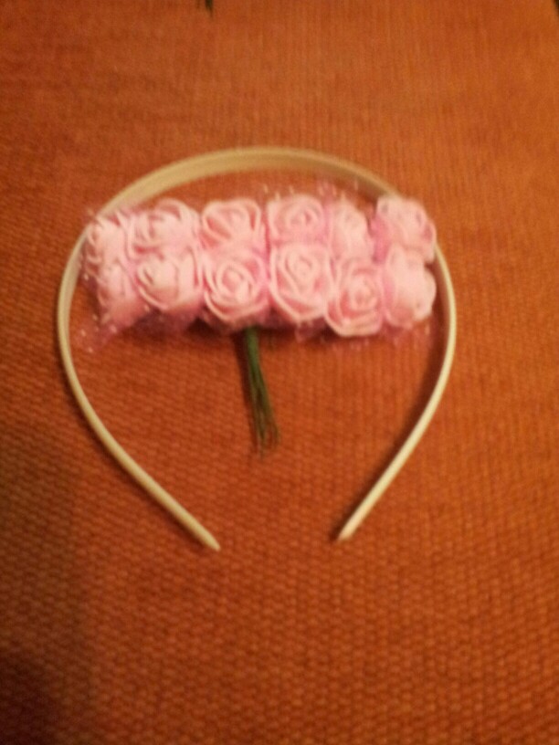 12pcs/bunch 2cm simulation flowers DIY Mini Rose Bouquet  with gauze hand decorative flower