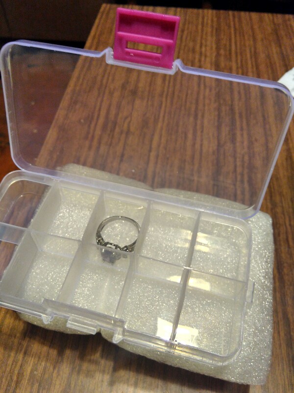 New Plastic 10 Slots Compartment Adjustable Jewelry Necklace Storage Box Case Holder Organizer Container 13.2*6.8*2.3cm