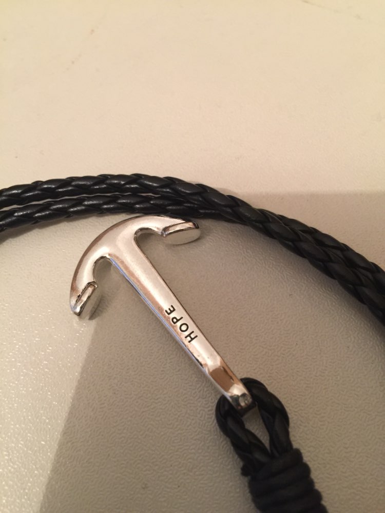 NIUYITID 40cm PU Leather Men Bracelet Jewelry Man Anchor Bracelet Wristband Charm Braclet For Male Accessories Hand Cuff