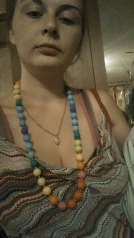 Baby Silicone Teething Necklace - Fully Bead Rainbow Necklace  - Chew Necklace - Chewable Necklace - Baby wearing