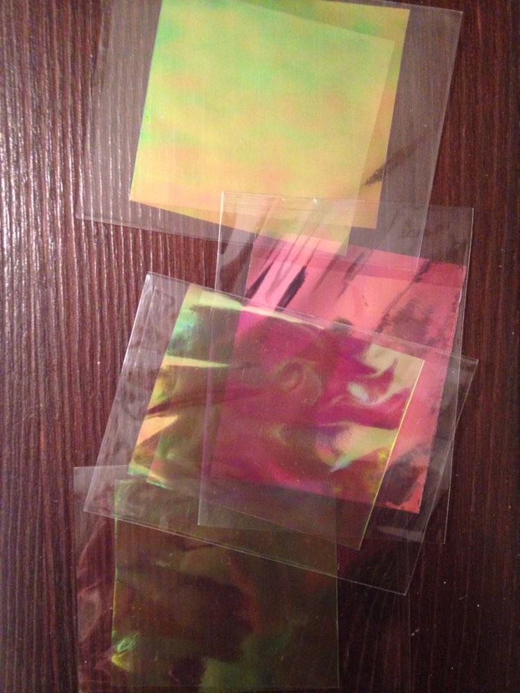 10cm explosion models Symphony irregular broken glass nail stickers nail Aurora platinum paper mirror glass paper