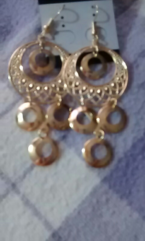 CACANA Gold Plated Dangle Long Earrings For Women Roung Shape Top Quality Bijouterie Hot Sale No A169 A170