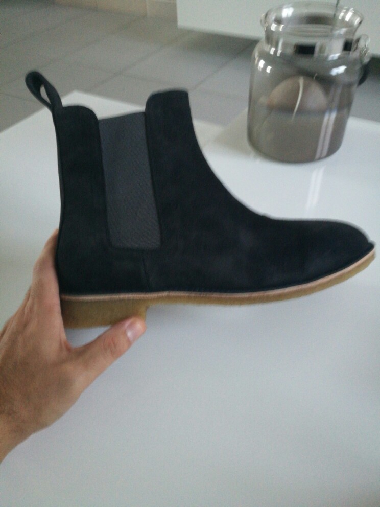 Classical Vintage Chelsea Boots Handmade All-matching Kanye West Boots Crepe Bottom Casual Platform High Men's Shoes Botas 