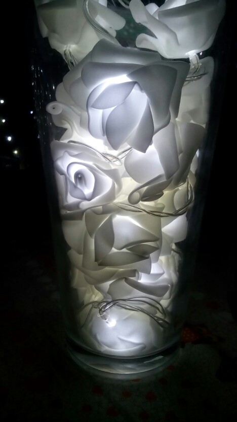 Events and Parties 2M 20LED Rose LED String Lights Battery Wedding Birthday Decoration Lightings Rose LED Guirlande Lumineuse