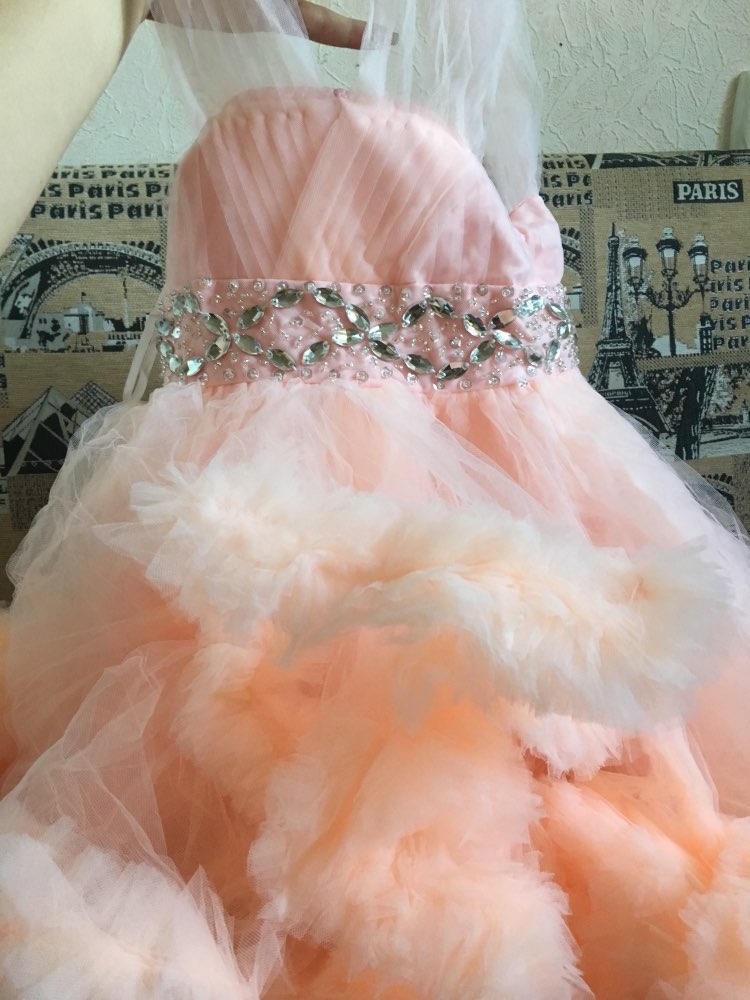 Yewen Cloud little flower girls dresses for weddings first communion dresses for girls kids evening gowns prom dresses 2017
