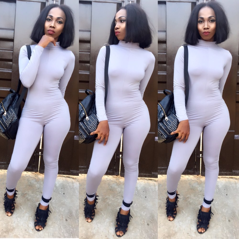 2016 New Hot Casual Women One Piece Jumpsuits Long Sleeve turtleneck Bodycon Back Zipper Long Pants Sexy Outfits Grey Rompers