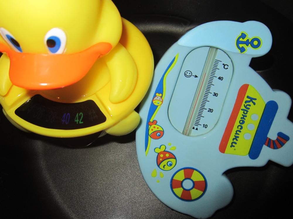 2 in 1 Infant Baby Temperature For Water Bear Baby Bath Thermometer Duck Dinosaur Baby Tub Toy Temperature Tester Kid Bath Toy