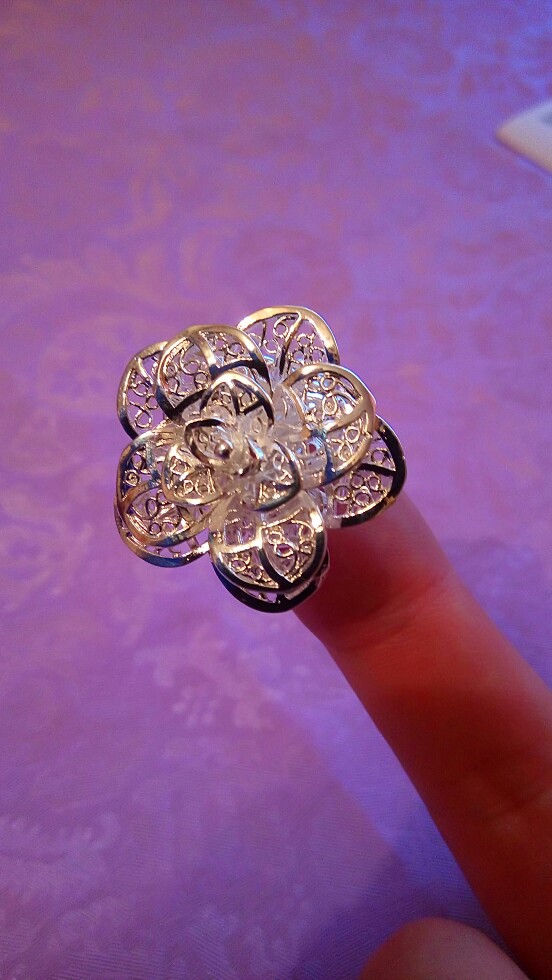 925 jewelry silver plated jewelry ring fine nice flower ring top quality wholesale and retail SMTR116