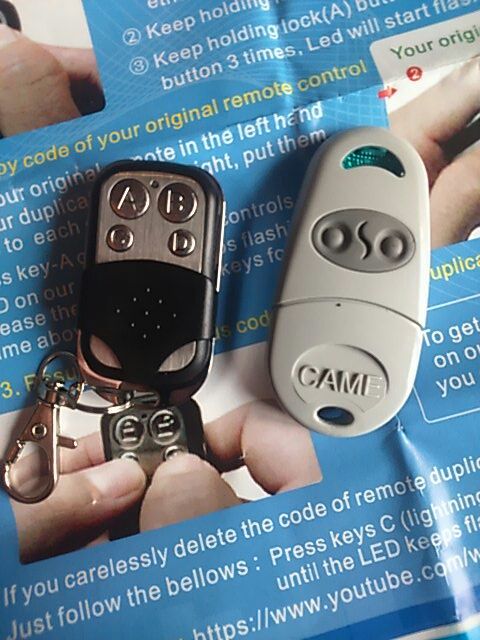Duplicator CAME TOP432NA , 433.92mhz remote control (with battery)