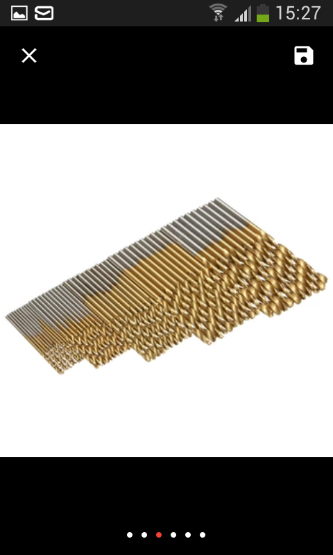 50Pcs/Set Titanium Coated Twist Drill Bit Set 1/1.5/2/2.5/3mm High Speed Steel Wood Drilling Metalworking Power Tool Hot Sale