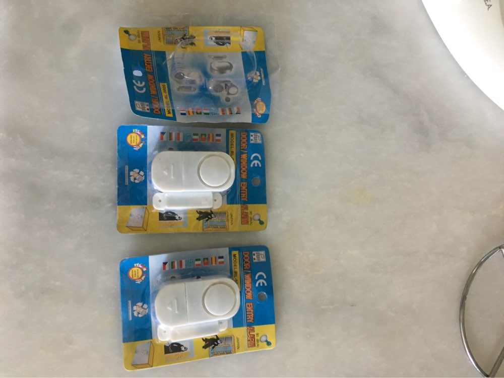 Self-adhesive Wireless Magnetic Sensor Home Door Window Entry Burglar Security Alarm Safety Guardian Protector System White New